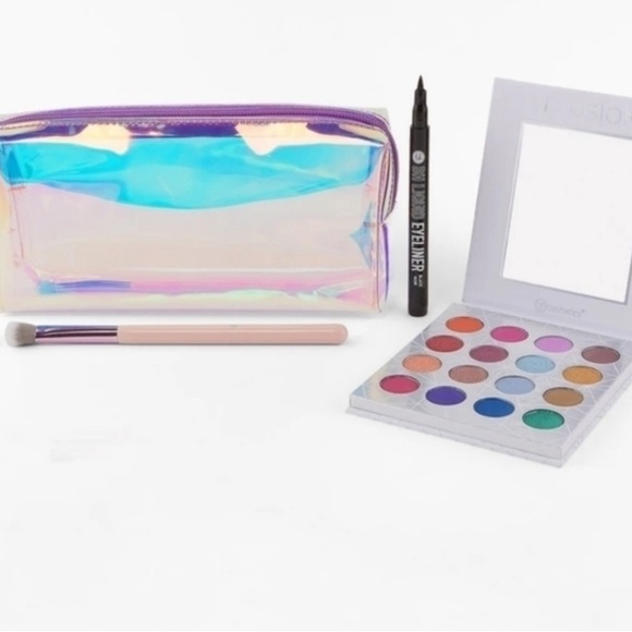 BH Holographic Makeup Set with Eyeshadow Palette and Eyeliner, Eyeshadow Brush - Picture 1 of 6